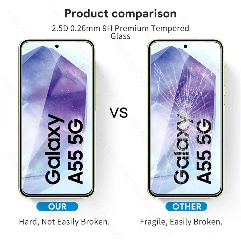 5-Pack HD 9H Tempered Glass Screen Protectors - Crystal Clear Protection