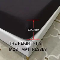 Waterproof Fitted Sheet Bed Cover Mattress Protector for Single Double King Queen Size Bed Adjustable Non-slip Bedspreads Sheets 3