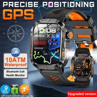 2025New GPS montre intelligente pour Xiaomi IOS boussole militaire lampe de poche Smartwatch hommes 10ATM étanche 100 + Modes de Sport BT appel montre 1