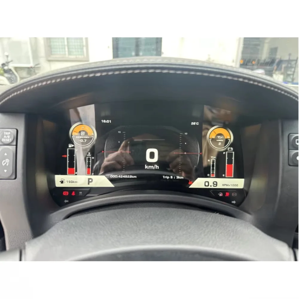 Instrumento LCD de coche para Nissan GTR 2008-2023, Panel de instrumentos Digital, velocímetro, medidor de cabina Virtual, Carplay 6