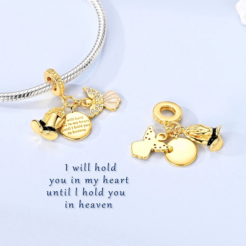 925er Sterlingsilber Charms Perlen Engel Schildkröte Hund Hase Kamera Anhänger passend für Original Armband DIY Schmuck Geschenk für Frauen – Detail 2