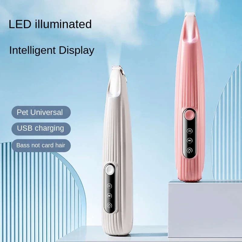 Electric Dog Cat Hair Clippers Ear Eyes Paw Hair Cutter Trimmer pet hair trimmer dog hair trimmer dog clipper pet clipper hair trimmer USB Charging Pet Grooming Supplies with Scissor