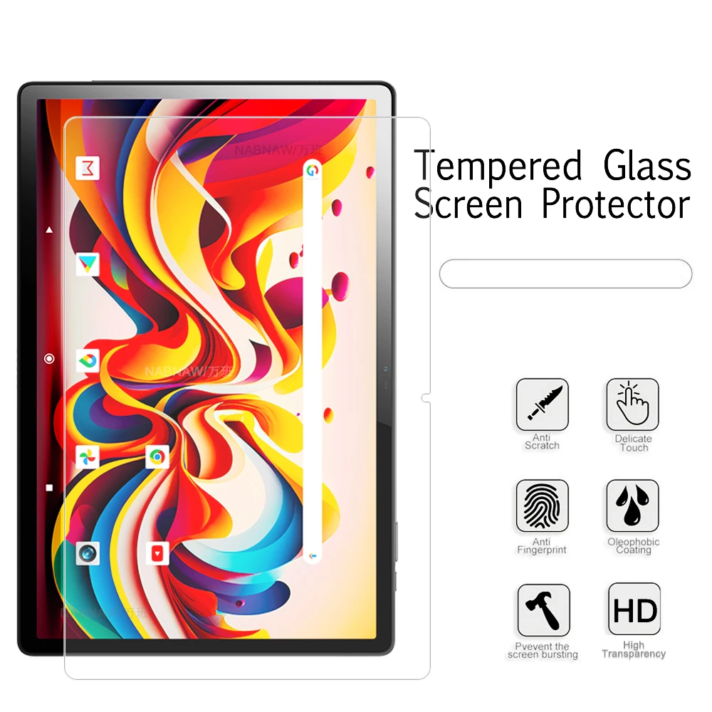 CONAPIKA Pack of 2 Screen Protector Films for Logicom Tab XXL 14 Inch Premium Tempered Glass Hardness 9H Scratch-Resistant High Definition Transparent