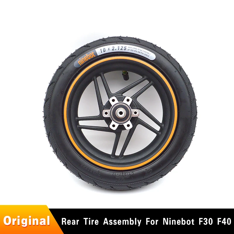 Original Rear Wheel For Ninebot Kickscooter F20 F30 F40 Electric Scooter Rear Tire Assembly
