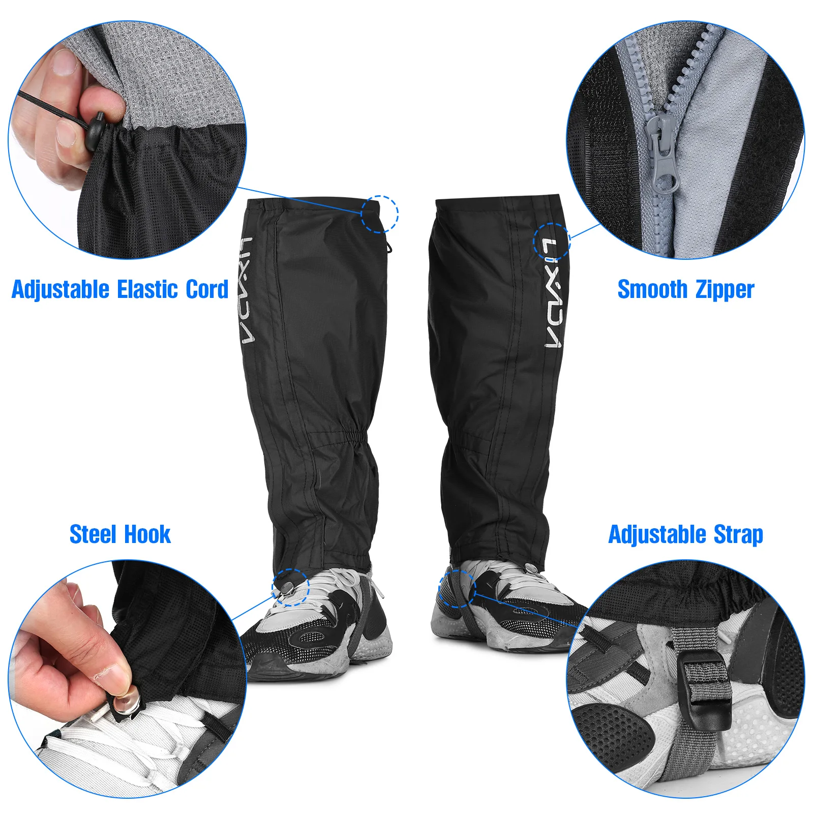 Waterproof Outdoor Hiking Gaiters 4