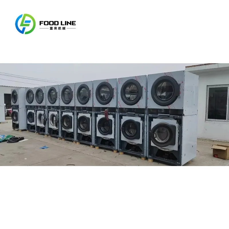 Customized 12kg Capacity Full Automatic Washing Machine and Clothes Dryer Combo for Commercial Laundry Business 5