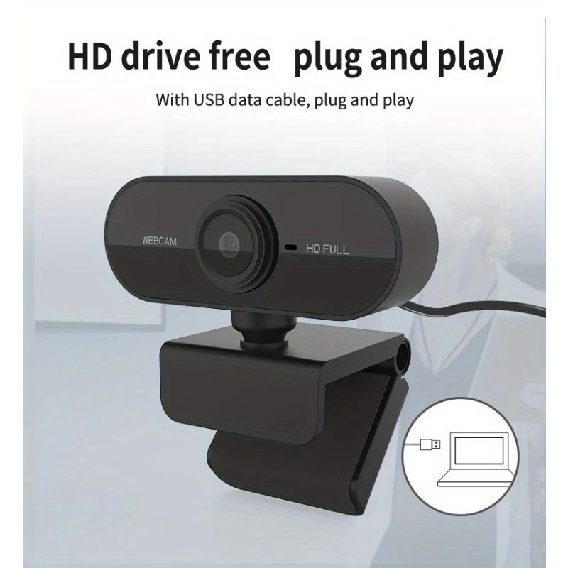 Webcam with Microphone & 1080P HD Web Cam,Stand for PC/MAC/Laptop/Desktop, Wide Angle Web Cameras
