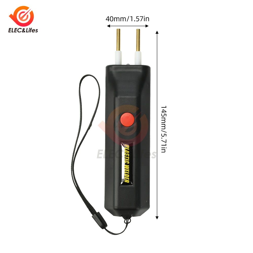 충전식 핫 스테이플 플라스틱 용접 수리 도구 무선 휴대용 100W 플라스틱 용접기 LED 조명 및 200개 혼합 핀 포함