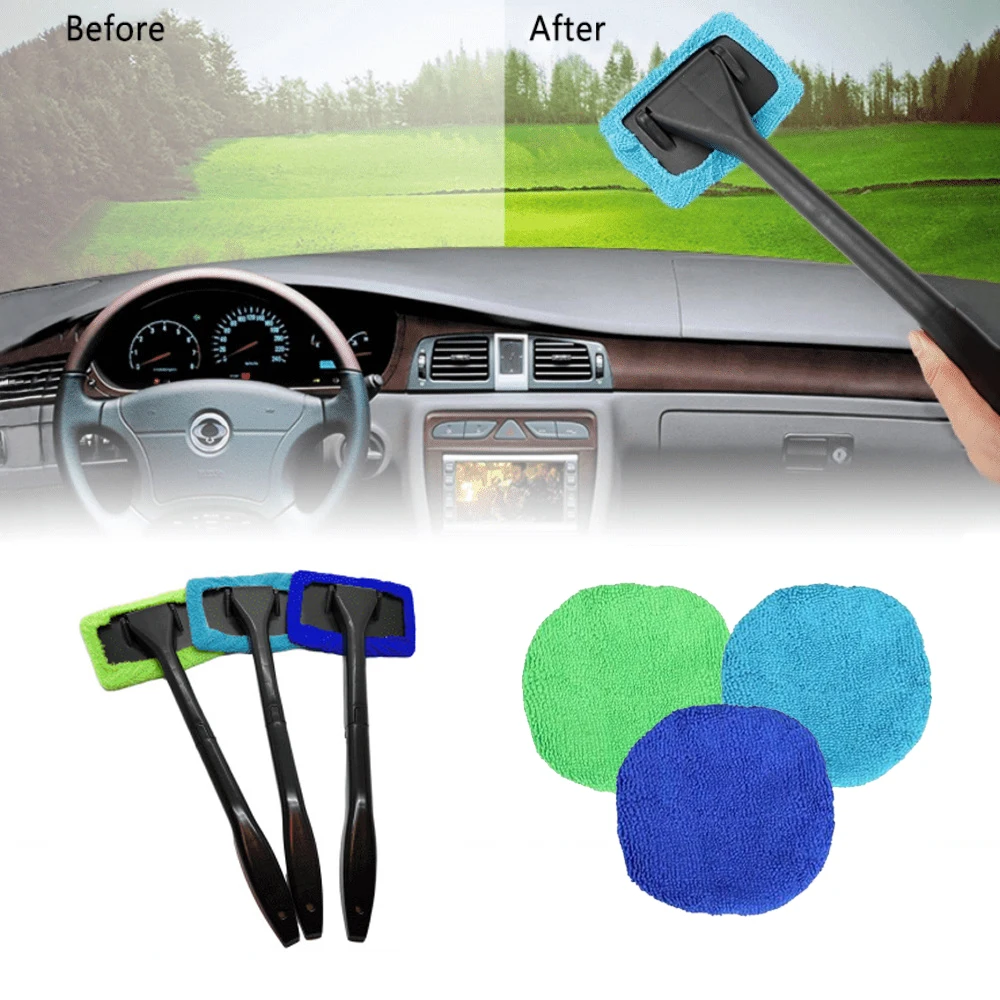 CarWindowBrushDefoggingCleanerWindshieldWiperMicrofiberBrush