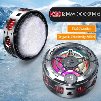K20 Telefono cellulare Frozen Game Cooler Radiatore di raffreddamento rapido Magnetico/Clip posteriore 2 in 1 Dissipatore di calore freddo a semiconduttore per IOS Android