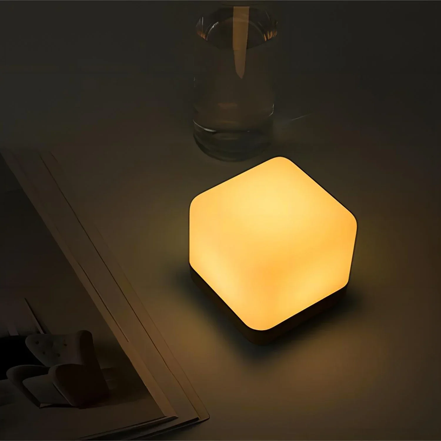 Xiaomi Youpin Flip Night Light USB Rechargeable Timing LED Atmosphere Table Lamp Bedroom Bedside Lamp Sleeping Light Home Decor