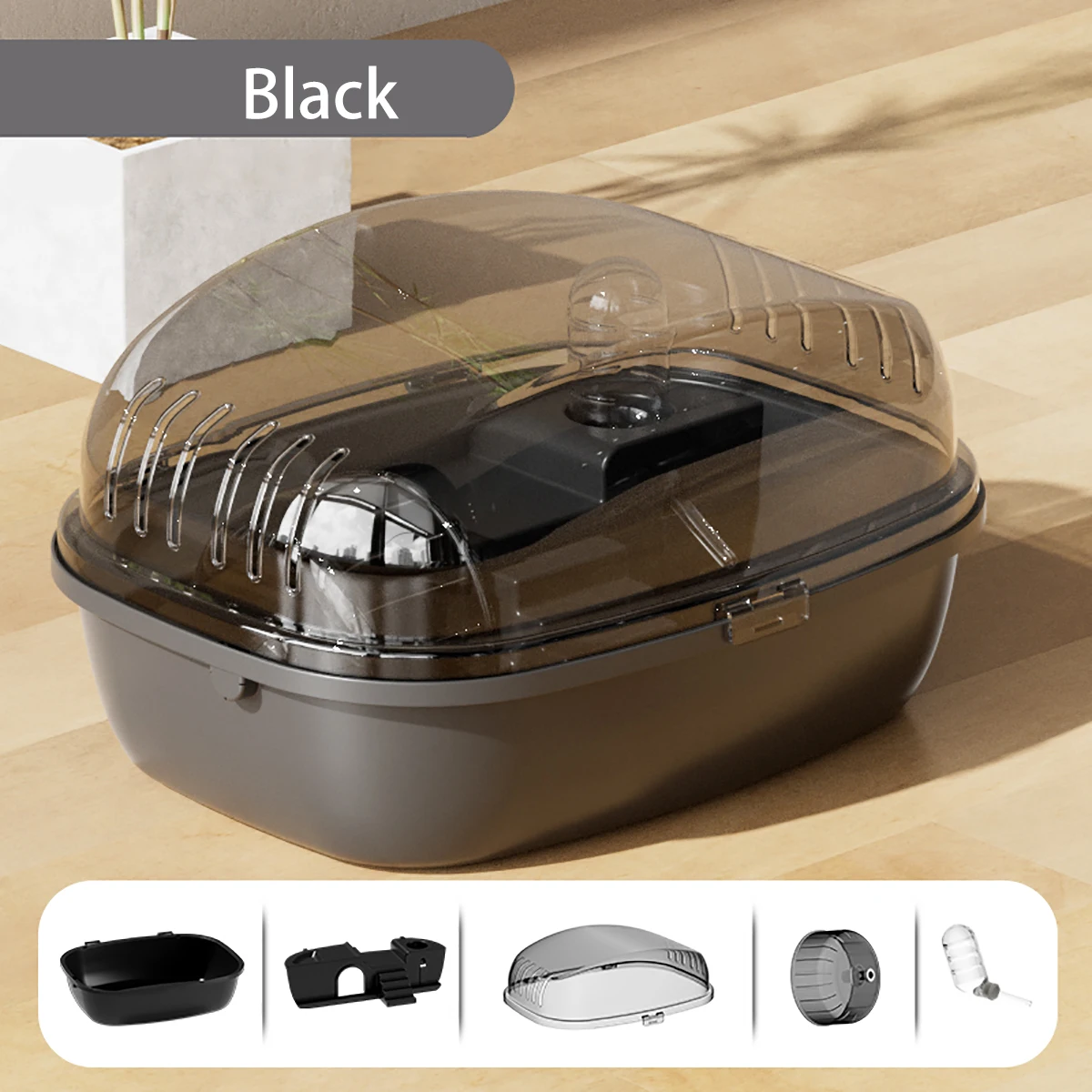 Hamster Cage Running Roller Skating Toy Transparent Castle Fun Home Suitable Mice Hamster Guinea Pig Small Animals Accessories pet cage pet hamster toys