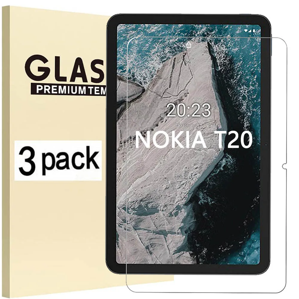 

(3 Pack) Tempered Glass For Nokia T20 10.4'' 2021 TA-1397 TA-1394 TA-1392 Tablet Screen Protector Film