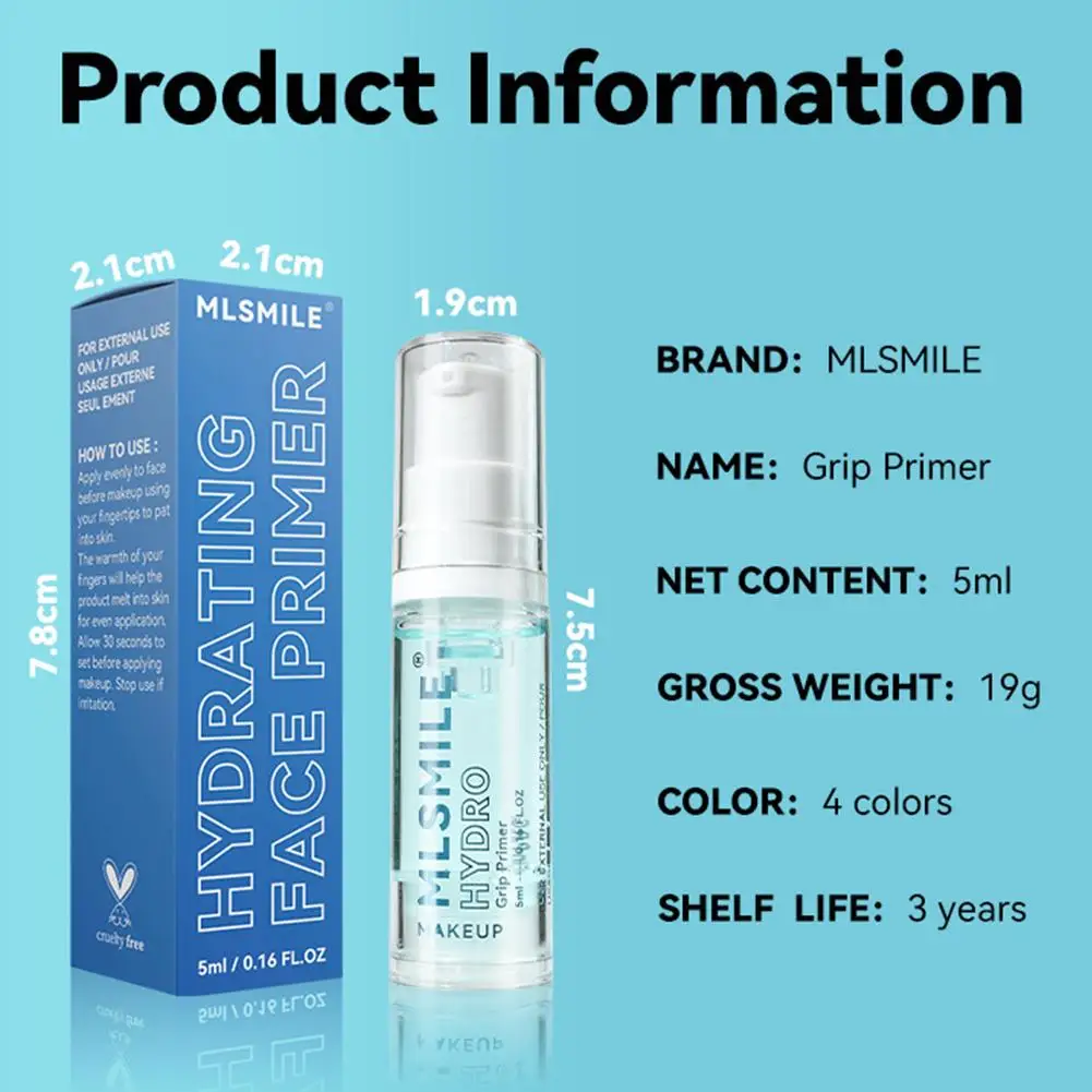 Moisturizing Facial Base Primer Hydrating Face Pre Makeup Gel Even Oil Control Skin Brightens Invisible Pores Facial Base Primer 3