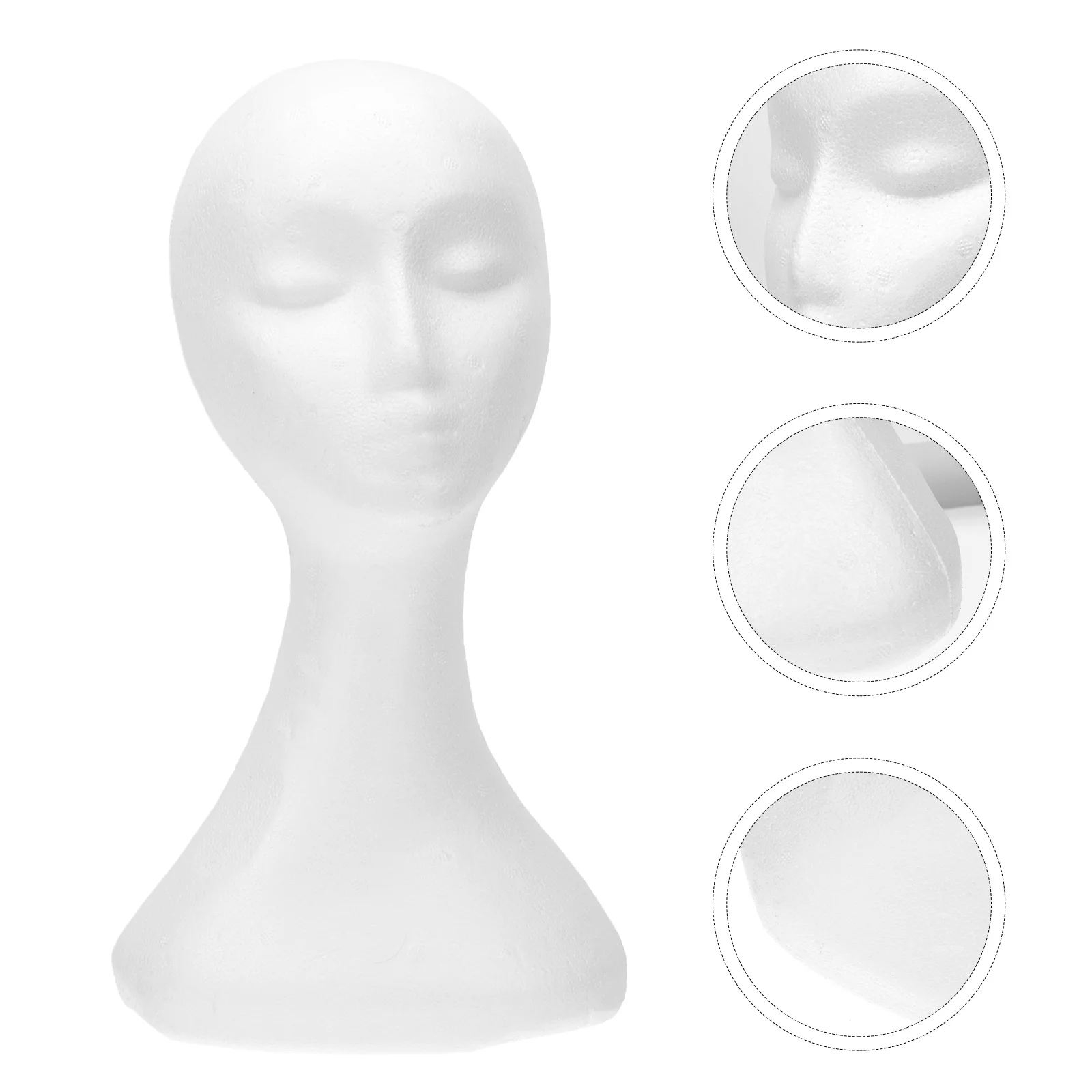 1Pc Head Model Fake Hair Display Rack Headdress Displaying Stand Hat
