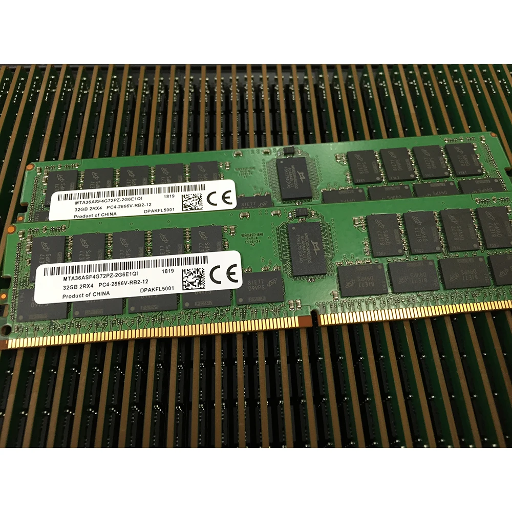 

1 шт. для MT RAM MTA36ASF4G72PZ-2G6E1QI 32 ГБ 32 ГБ 2RX4 PC4-2666V 2666 DDR4 ECC Серверная память высокого качества Быстрая доставка