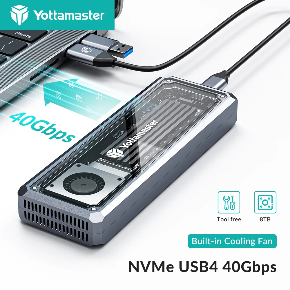 Yottamaster USB4 NVMe SSDエンクロージャー S03-C4 Yottamaster NVMe