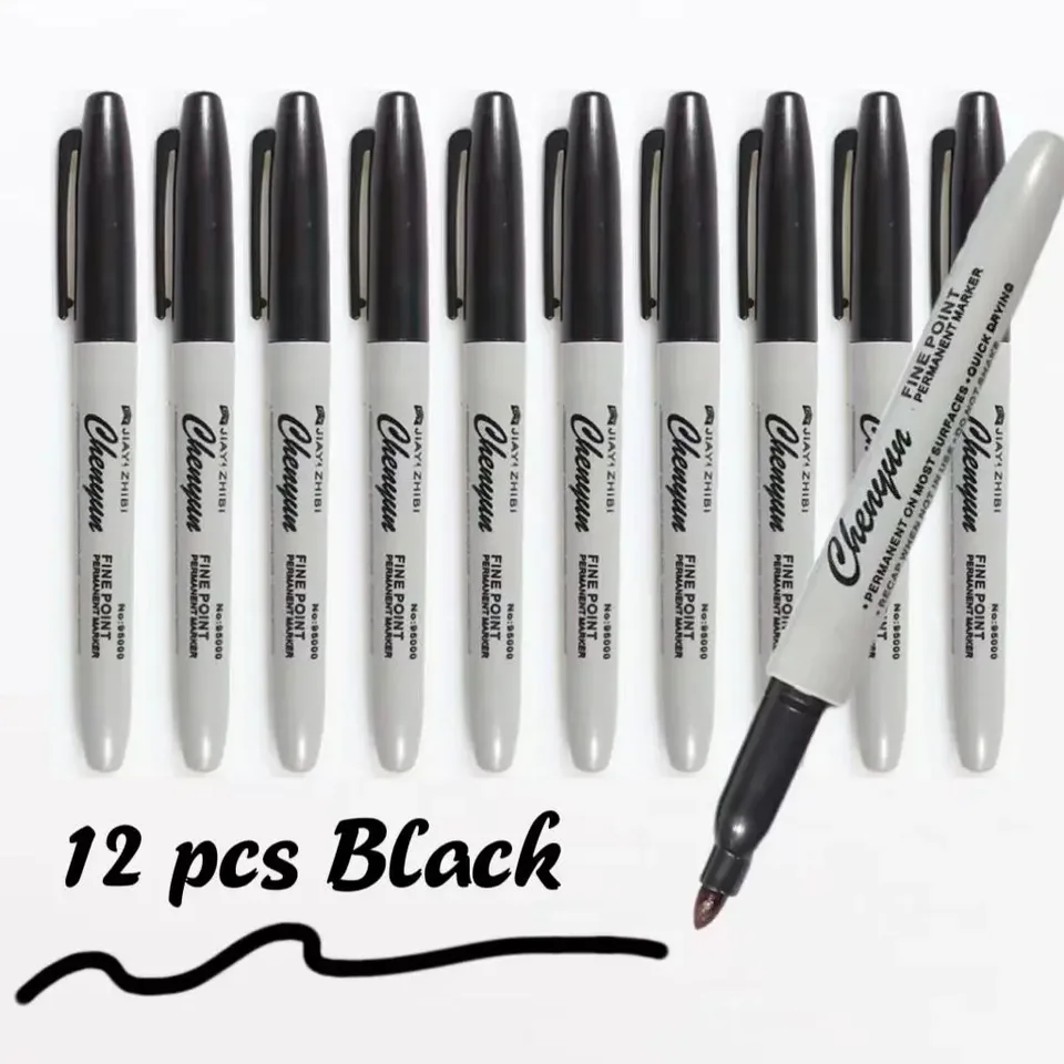 Sharpie Fine Rotulador permanente, punta fina ojival, 0,9 mm, negro - Rotuladores Permanentes Sharpie Fine Rotulador permanente, punta fina ojival, 0,9 mm, negro - Rotuladores Permanentes