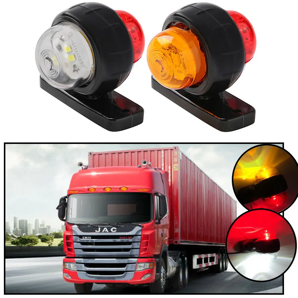 12V24VTruckTrailerLightsLEDSideMarkerIndicatorsLorryTractor