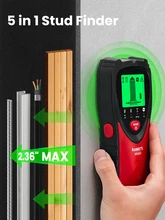  4 in 1 Stud Finder Wall Scanner with Tricolor Backlight and Audio Alarm, Stud Sensor Beam Finders for Wood, AC Wire, Metal，etc 