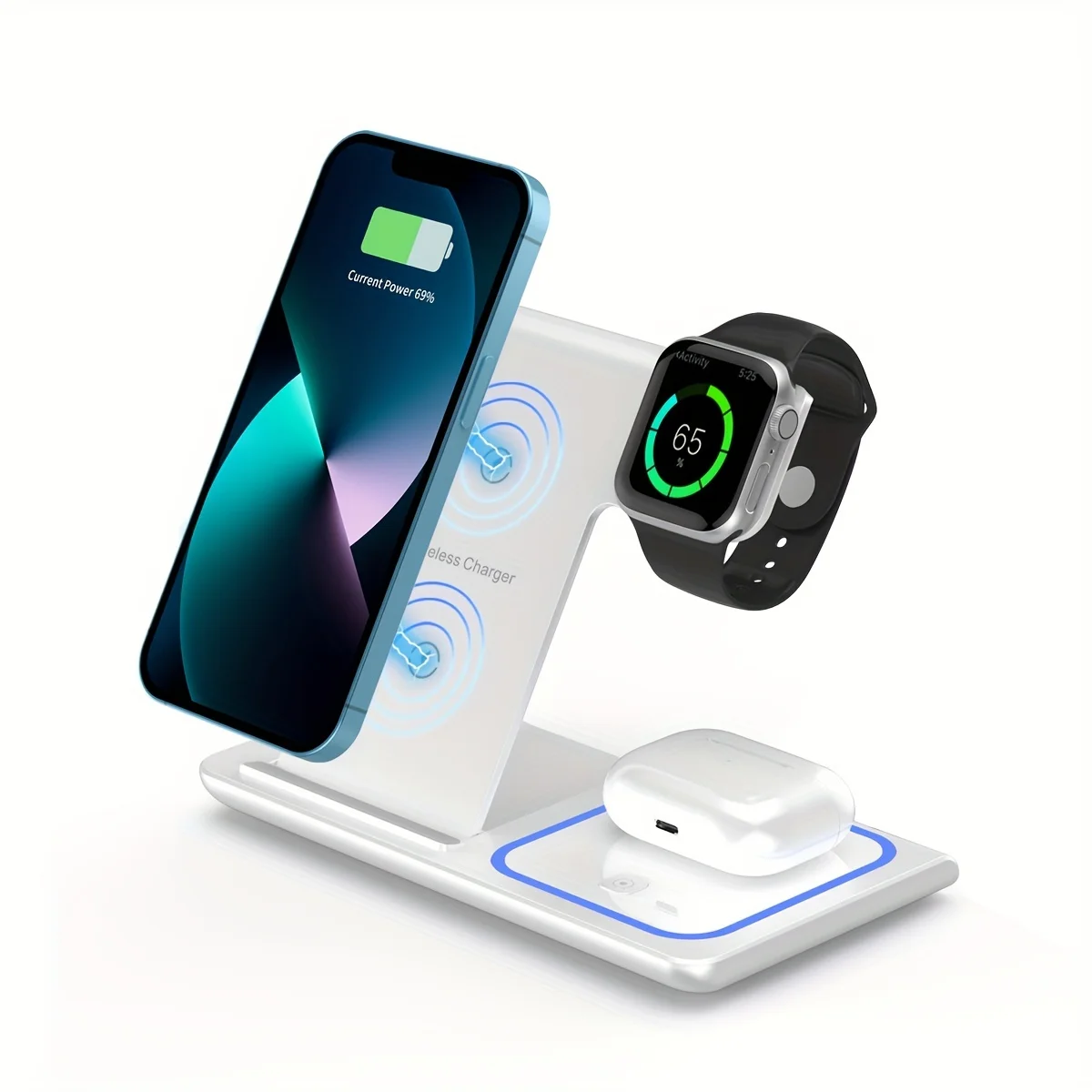 Portable Wireless 3-in-1 Charger Stand 5