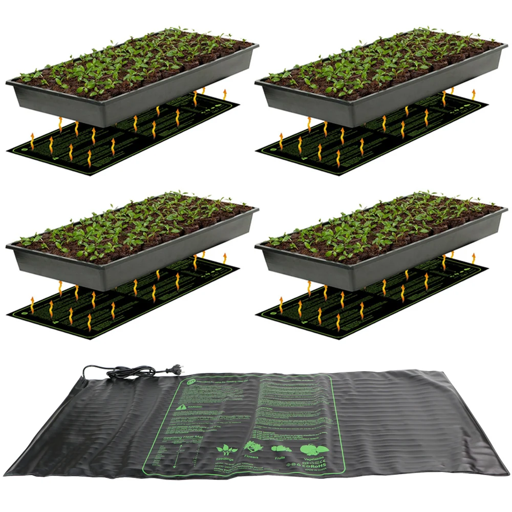 Plant Heating Mat with Digital Thermostat Controller for Seed Starting Greenhouse Rooting Germination Grow Pad EU US UK AU PLUG