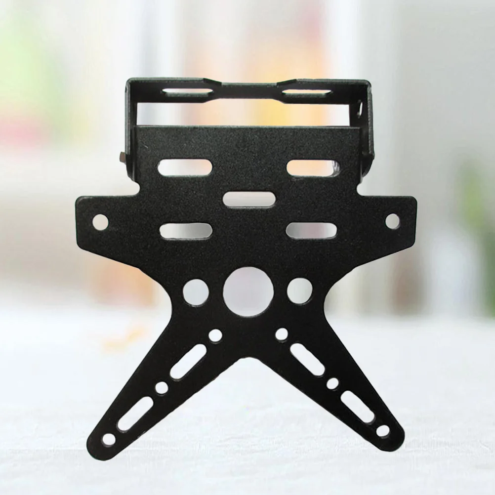 

1Pc Universal Professional Aluminum Alloy Motorcycle Rear License Plate Mount Holder (Black）