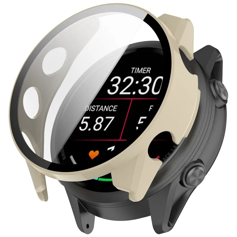 Premium Tempered Glass Smartwatch Case with Screen Protector & Strap Cover