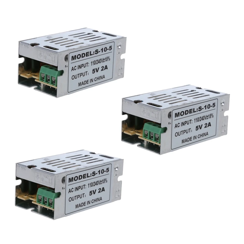 

3X AC 110-240V To DC 5V Switching Power Supply Converter SA10-05