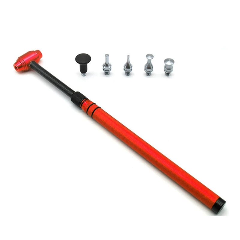 

37-56CM Adjustable Automobile Dent Repair Hammer Plastic Body Sheet Metal Dent Repair Tool 5Pcs Replaceable Head