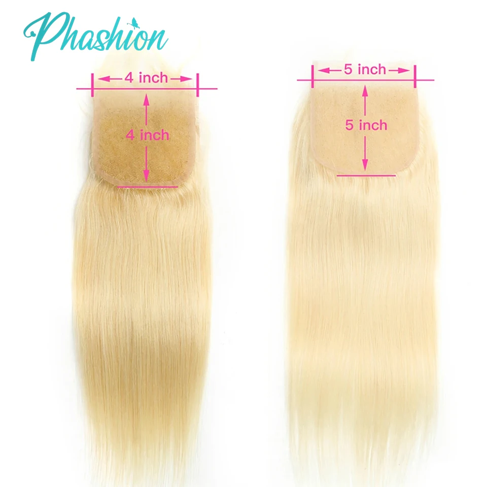 Phashion Blonde 26 28 Inch 13x6 13x4 Lace Frontal 613 Straight Wave 4x4 5x5 Hd Transparent Lace Closure Pre Plucked Remy Hair