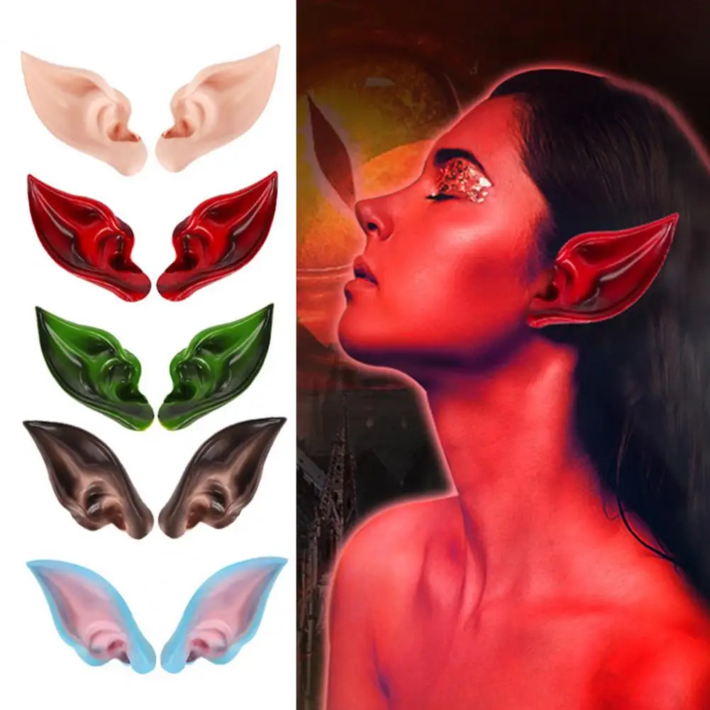 Orecchie Da Elfo Di Gomma Halloween,Orecchie Di Fata Folletto,Orecchie A Punta In Lattice Halloween,Mitiche Orecchie Da Elfo,Elf Ears Cosplay,Orecchie Da Fata Per Halloween Carnevale Cosplay,3 Paia - 11