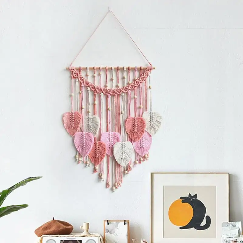 Macrame Boho Tapestry Wall Hanging Hand-woven Home Decoration Accessories Modern Art Tassel Apartment Dorm Room Decoration tapestry decorations