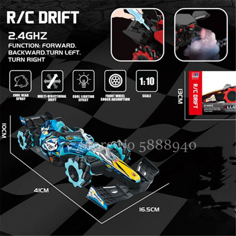 Rc Drift Car, 1:10 fyrhjulsdriven bilracing Drift modellbil Fordon