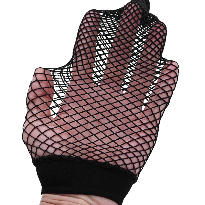 Damenmode, fußlose Netzstrumpfhose, hohe Taille, durchsichtige Netz-Leggings, schwarze Netzstrümpfe, Strumpfhosen – Detail 13