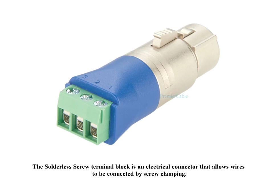 DMX512 XLR 3Pin Buchse auf Schraubklemmenblock-Adapter XLR lötfreie Anschlussplatine für Beleuchtungsregler, Bühnenaudio, Mixer – Detail 3