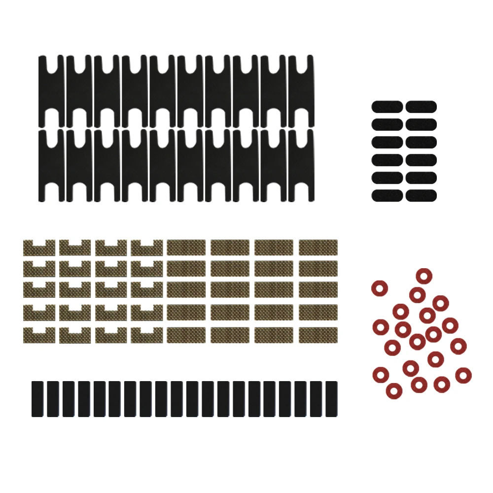 Teclado Mecânico Pcb Placa Reparação Almofada Filmes Estabilizador Satélite Eixo Gaxetas Adesivo Vermelho Aço Papel Isolamento Arruelas