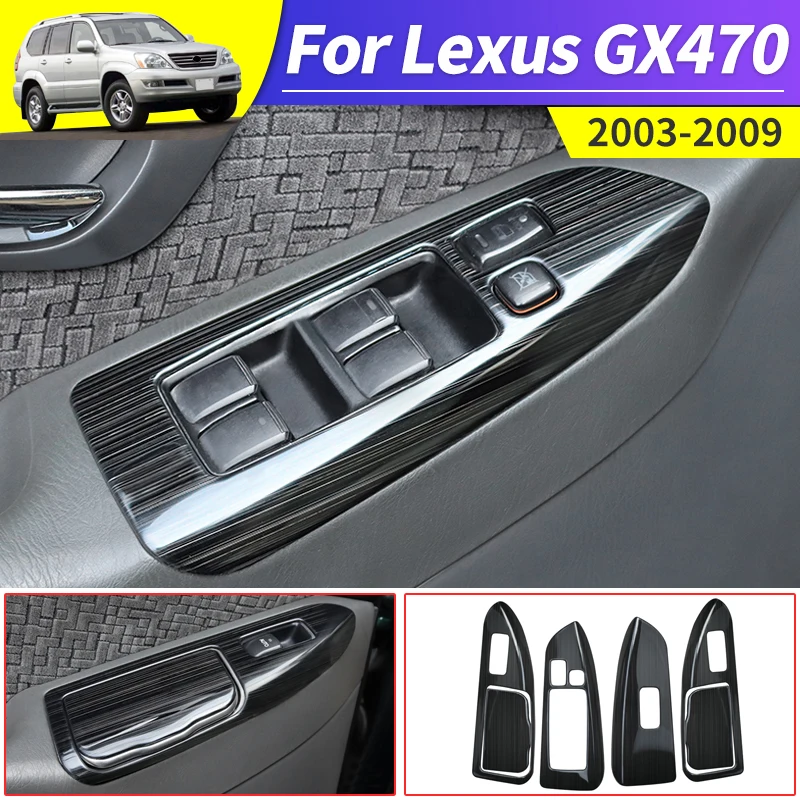 

Для 2003-2009 Lexus GX 470 GX470 2008 2007 2006 2005 2004 панель управления внутренней двери декоративные аксессуары для модификации