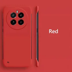 Frameless Slim Matte Hard Back Cover Case - Shockproof and Stylish for Realme12 ProPlus (Red)