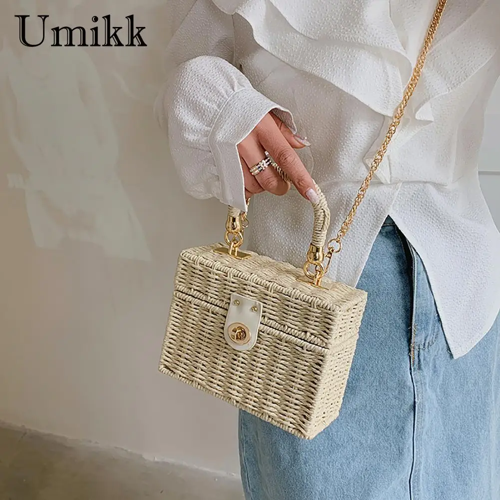 Straw Bags for Women, Hand-Woven Straw Small Hobo Bag Round Handle Ring Tote  Retro Summer Beach Rattan Bag - China Straw Bag and Beach Bag price |  Made-in-China.com