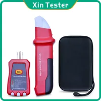 Xin Tester digital AC circuit tracer breaker finder + GFCI outlet receptacle socket tester 90-120V electrical breaker locator 1