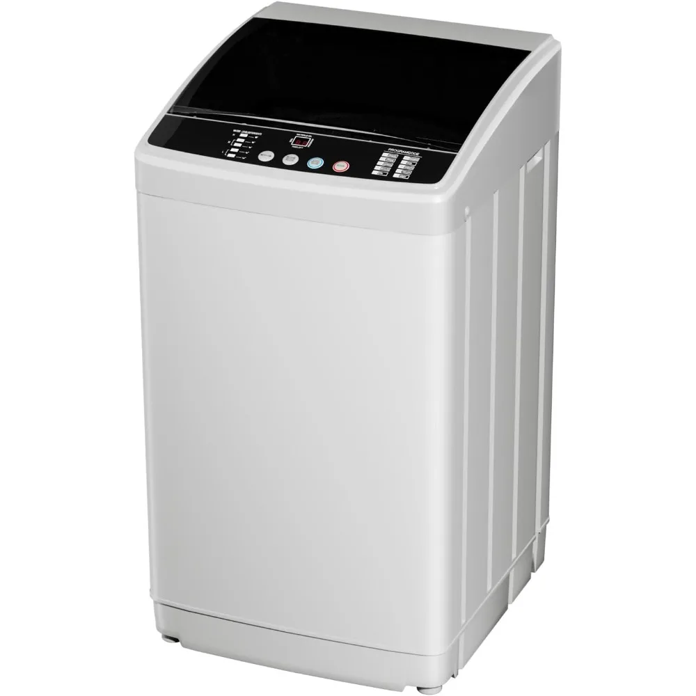 Compact Washer and Dryer Set,19LBS Full-Automatic Washing Machine with Drain Pump & Compact Dryer with Stainless Steel Inner Tub 2