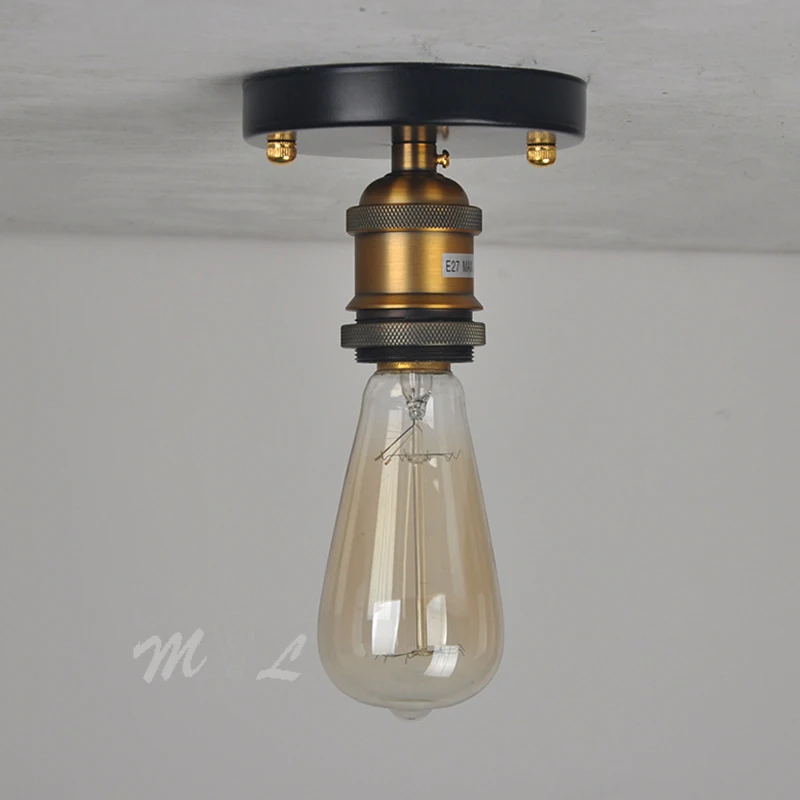 Tanie Vintage przemysłowe lampy sufitowe minimalistyczne metalowe oświetlenie sufitowe schody Loft sklep
