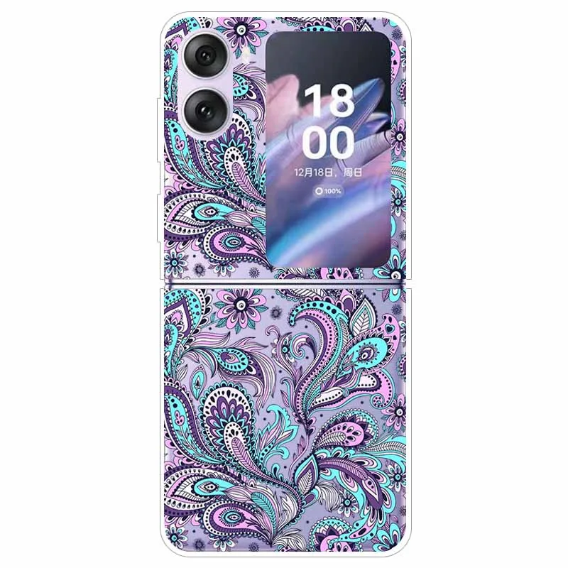 Transparent Hard Case for Oppo Find N2 Flip 5G - Clear Edge Foldable Protection