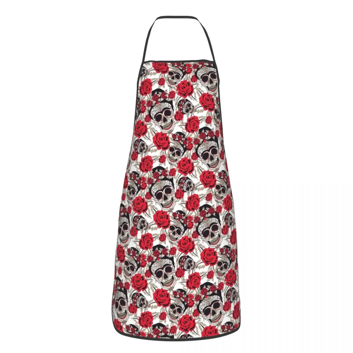 

Bib Mexican Sugar Skull Pattern Aprons for Men Women Unisex Adult Chef Cooking Kitchen Day Of The Dead Tablier Cuisine Baking