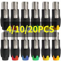 4/10/20pcs Neutrik NL4FX Compatible 4-Pin Locking Connector - Professional Speaker Plug for Power Amp Audio Equipment 1