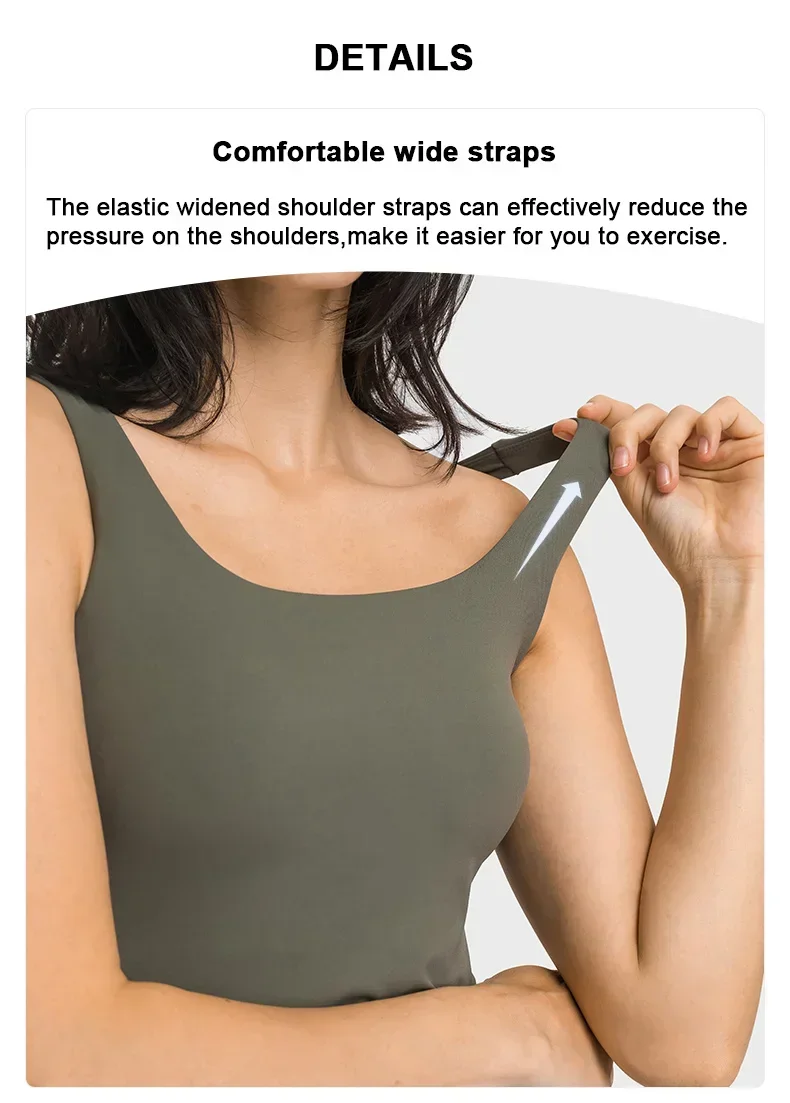 Tennis Dress Women Summer Workout Golf Dress Built-in Bra & Shorts With Inner Pockets Sleeveless Athletic Dresses
