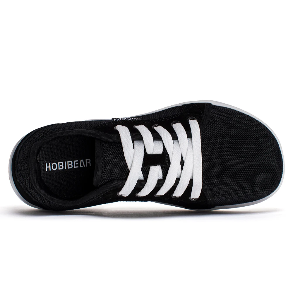 HOBIBEAR Uniseks blotevoetenschoenen, brede teenbox, hoge canvas sneakers, comfortabele trailrunning-schoenen, Geheel zwart., 40 EU Breed HOBIBEAR Uniseks blotevoetenschoenen, brede teenbox, hoge canvas sneakers, comfortabele trailrunning-schoenen, Geheel zwart., 40 EU Breed