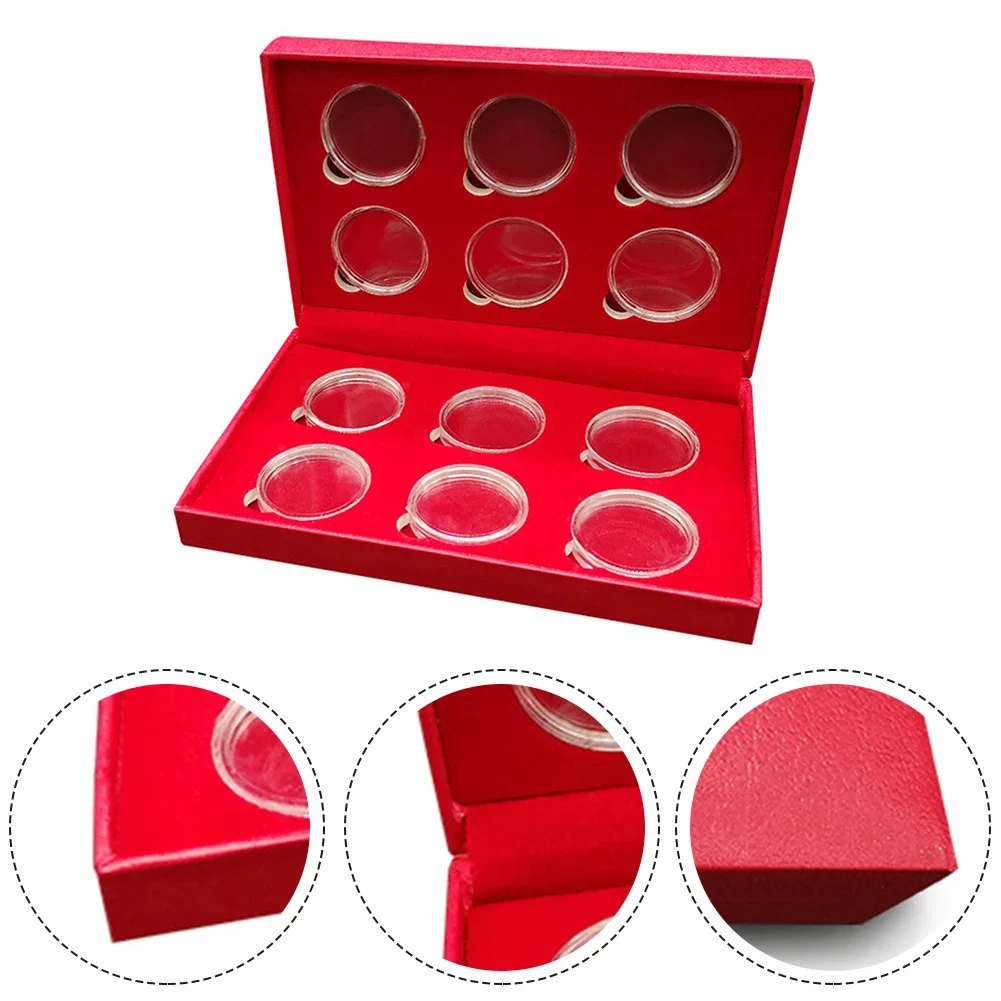 1 Pcs Coin Storage Case Commemorative Coin Collection Protection Square Box Holder Capsules Protection Boxes Container 6