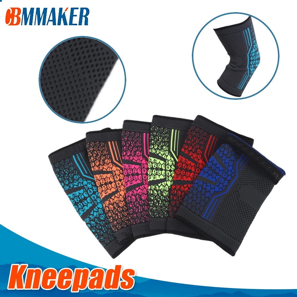 

Fitness Knee Pad Running Cycling Knee Support Braces Elastic Nylon Sport Compression Sleeve for Basketball Volleyball braces